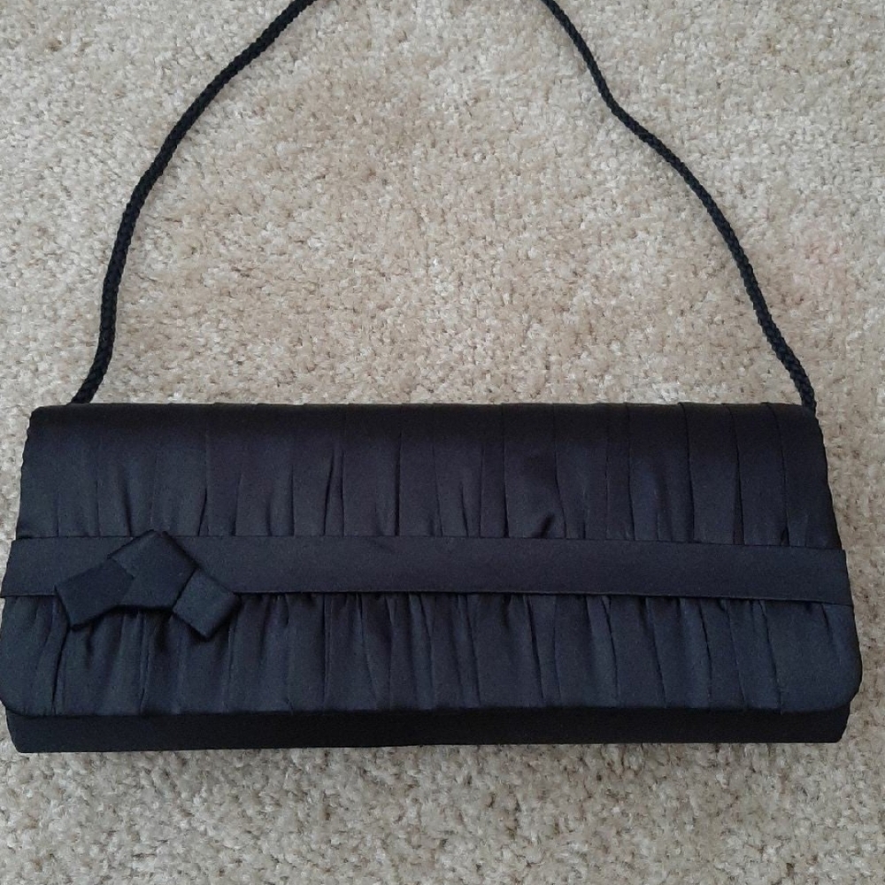 Jessica McClintock Angel Satin Clutch